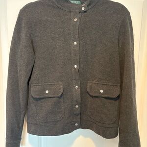 Ralph Lauren Gray Button-Up Jacket